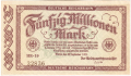 Germany 2 50 Million Mark, 18. 9.1923